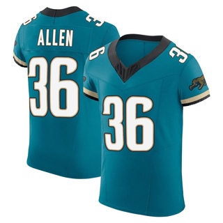 Elite LeQuint Allen Men's Jacksonville Jaguars Prowler Throwback Vapor F.U.S.E. Jersey - Teal