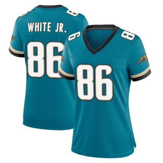 Game David White Jr. Women's Jacksonville Jaguars Prowler Throwback Jersey - Teal