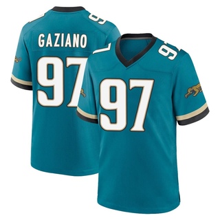 Game Joe Gaziano Men's Jacksonville Jaguars Prowler Throwback Jersey - Teal