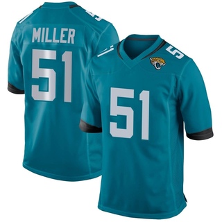 Game Ventrell Miller Men's Jacksonville Jaguars Jersey - Teal