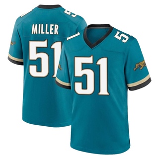 Game Ventrell Miller Men's Jacksonville Jaguars Prowler Throwback Jersey - Teal