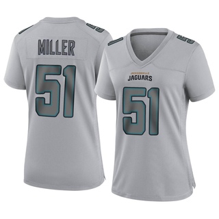 Game Ventrell Miller Women's Jacksonville Jaguars Atmosphere Fashion Jersey - Gray