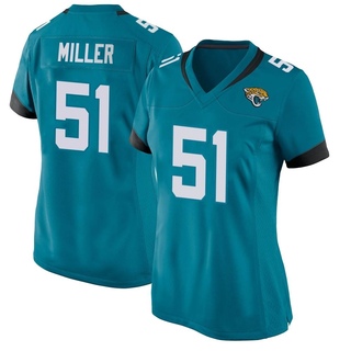 Game Ventrell Miller Women's Jacksonville Jaguars Jersey - Teal