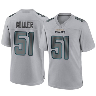 Game Ventrell Miller Youth Jacksonville Jaguars Atmosphere Fashion Jersey - Gray