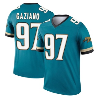 Legend Joe Gaziano Men's Jacksonville Jaguars Prowler Throwback Jersey - Teal