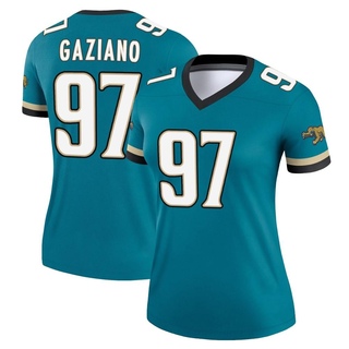 Legend Joe Gaziano Women's Jacksonville Jaguars Prowler Throwback Jersey - Teal