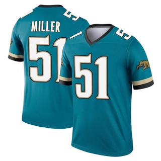 Legend Ventrell Miller Men's Jacksonville Jaguars Prowler Throwback Jersey - Teal