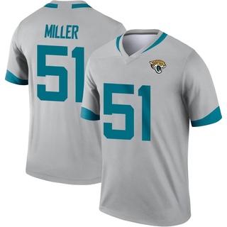 Legend Ventrell Miller Men's Jacksonville Jaguars Silver Inverted Jersey
