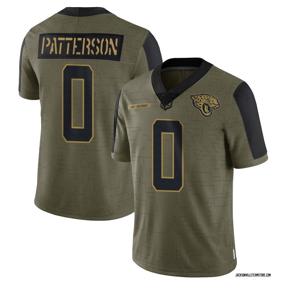 Limited Ben Patterson Men's Jacksonville Jaguars 2021 Salute To Service Jersey - Olive