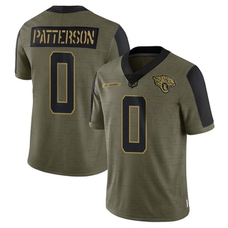 Limited Ben Patterson Men's Jacksonville Jaguars 2021 Salute To Service Jersey - Olive