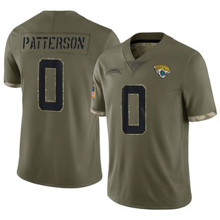 Limited Ben Patterson Men's Jacksonville Jaguars 2022 Salute To Service Jersey - Olive