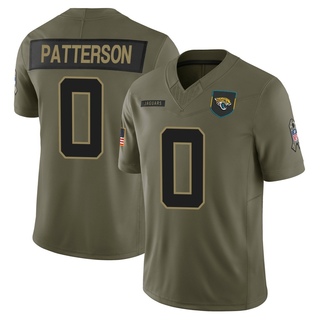 Limited Ben Patterson Men's Jacksonville Jaguars 2025 Salute to Service Jersey - Olive