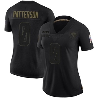 Limited Ben Patterson Women's Jacksonville Jaguars 2020 Salute To Service Jersey - Black