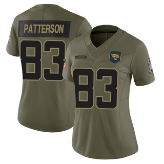Limited Ben Patterson Women's Jacksonville Jaguars 2025 Salute to Service Jersey - Olive