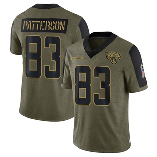 Limited Ben Patterson Youth Jacksonville Jaguars 2021 Salute To Service Jersey - Olive