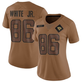 Limited David White Jr. Women's Jacksonville Jaguars 2023 Salute To Service Jersey - Brown