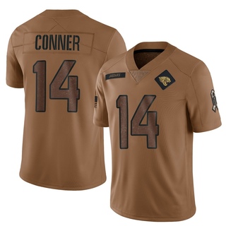 Limited Ethan Conner Men's Jacksonville Jaguars 2023 Salute To Service Jersey - Brown