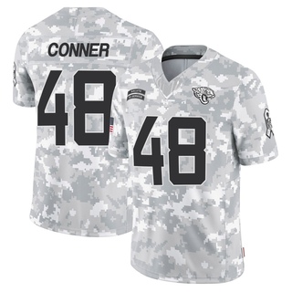 Limited Ethan Conner Men's Jacksonville Jaguars 2024 Salute to Service Jersey - Arctic Camo