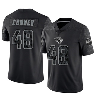 Limited Ethan Conner Men's Jacksonville Jaguars Reflective Jersey - Black