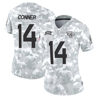 Limited Ethan Conner Women's Jacksonville Jaguars 2024 Salute to Service Jersey - Arctic Camo