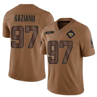 Limited Joe Gaziano Men's Jacksonville Jaguars 2023 Salute To Service Jersey - Brown