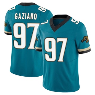 Limited Joe Gaziano Men's Jacksonville Jaguars Prowler Throwback Vapor F.U.S.E. Jersey - Teal