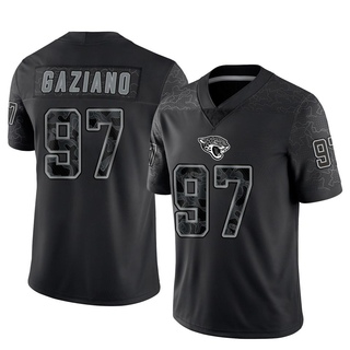 Limited Joe Gaziano Men's Jacksonville Jaguars Reflective Jersey - Black