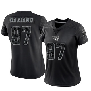Limited Joe Gaziano Women's Jacksonville Jaguars Reflective Jersey - Black