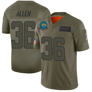 Limited LeQuint Allen Men's Jacksonville Jaguars 2019 Salute to Service Jersey - Camo