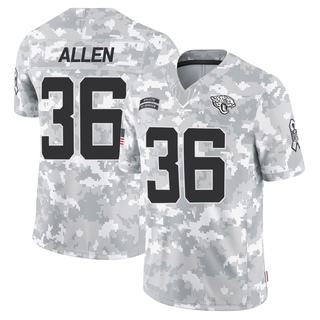 Limited LeQuint Allen Men's Jacksonville Jaguars 2024 Salute to Service Jersey - Arctic Camo