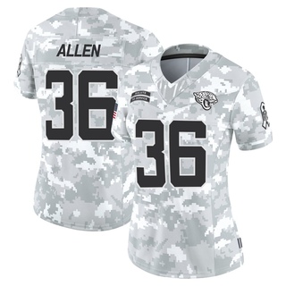 Limited LeQuint Allen Women's Jacksonville Jaguars 2024 Salute to Service Jersey - Arctic Camo