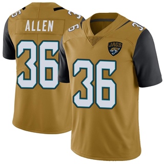 Limited LeQuint Allen Youth Jacksonville Jaguars Color Rush Vapor Untouchable Jersey - Gold