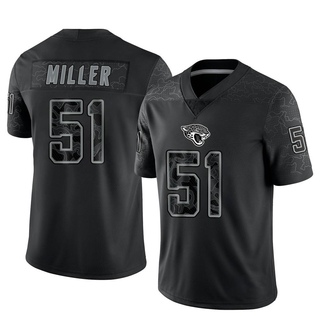 Limited Ventrell Miller Men's Jacksonville Jaguars Reflective Jersey - Black