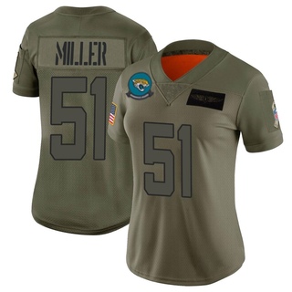 Limited Ventrell Miller Women's Jacksonville Jaguars 2019 Salute to Service Jersey - Camo