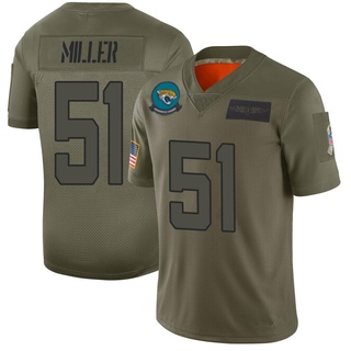 Limited Ventrell Miller Youth Jacksonville Jaguars 2019 Salute to Service Jersey - Camo
